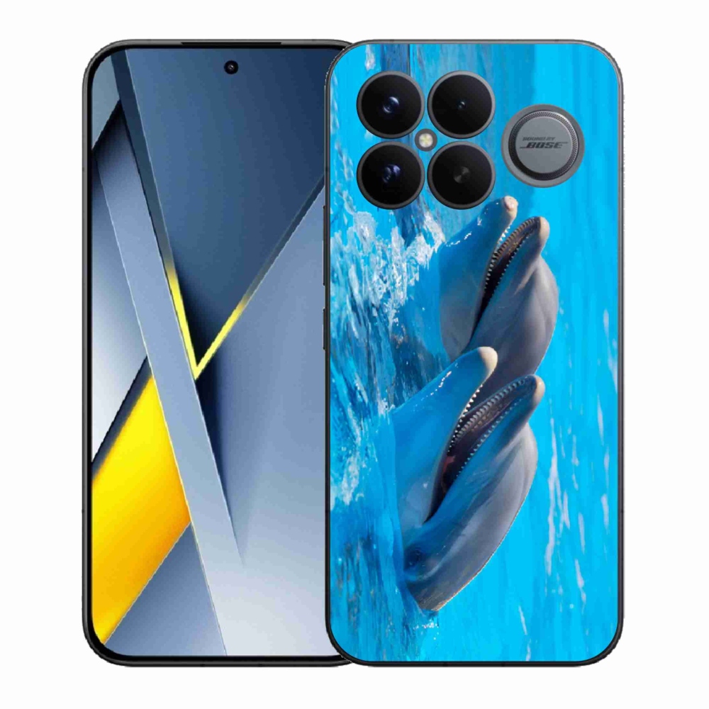 Gelový kryt mmCase na Xiaomi Poco F8 Ultra - delfíni