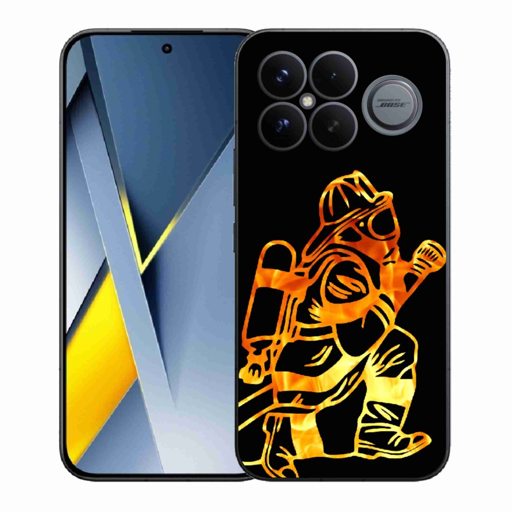 Gelový kryt mmCase na Xiaomi Poco F8 Ultra - hasič 1