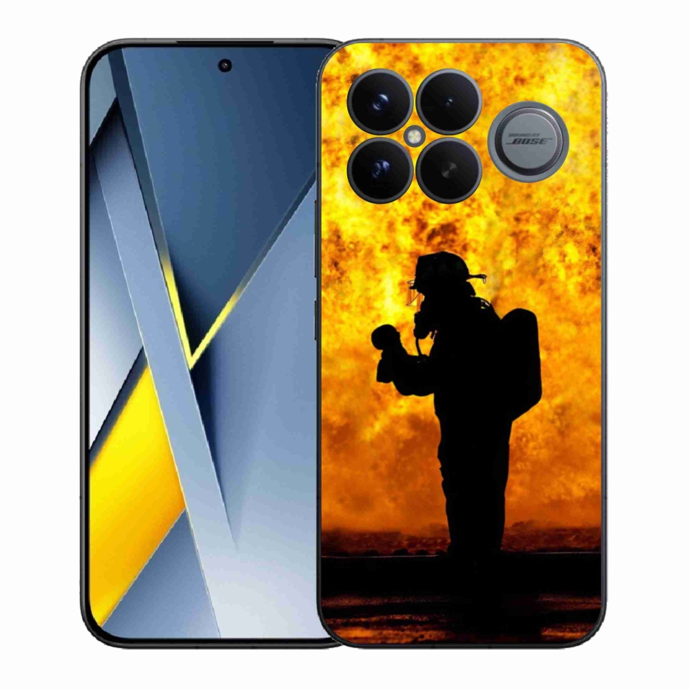 Gelový kryt mmCase na Xiaomi Poco F8 Ultra - hasič