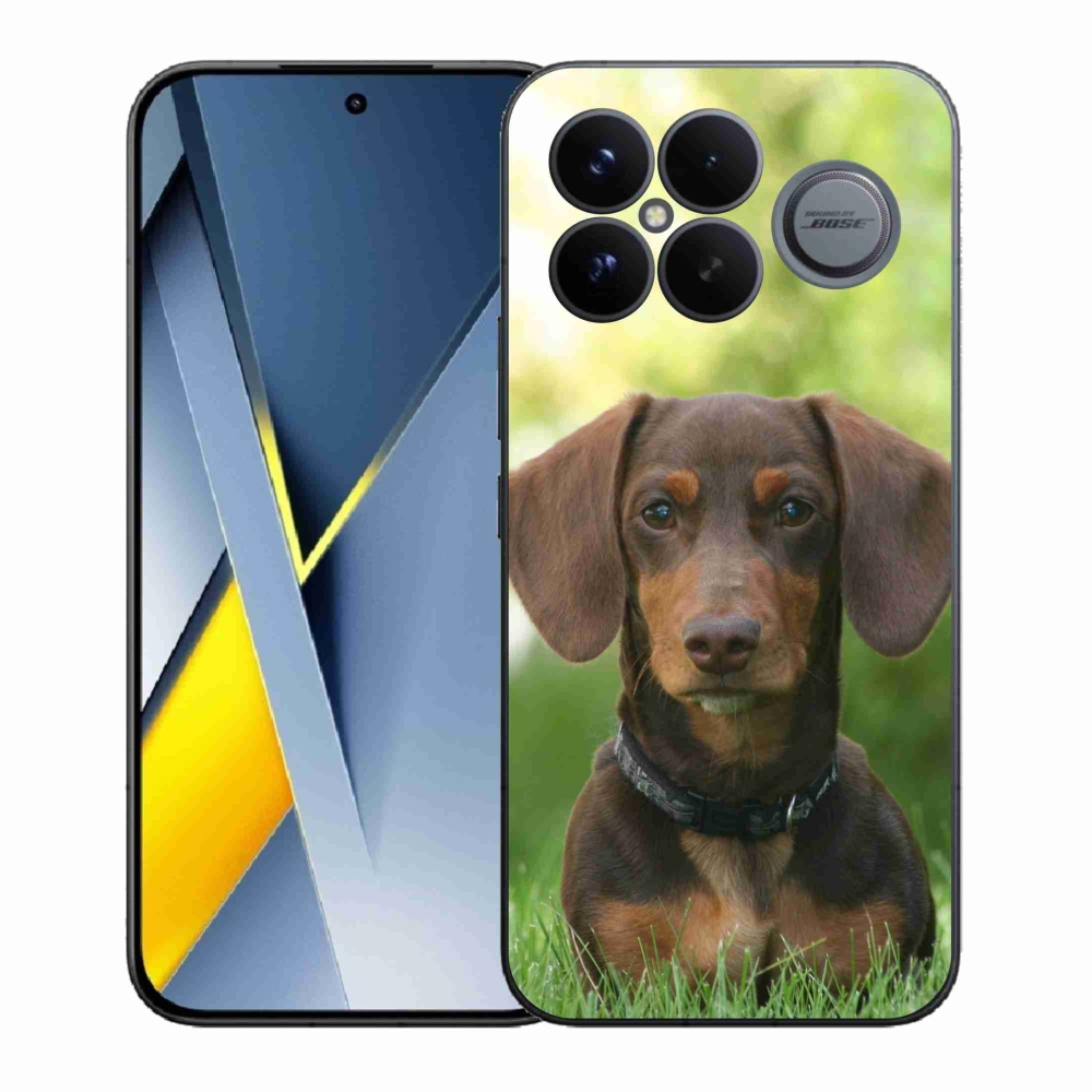 Gelový kryt mmCase na Xiaomi Poco F8 Ultra - hnědý jezevčík