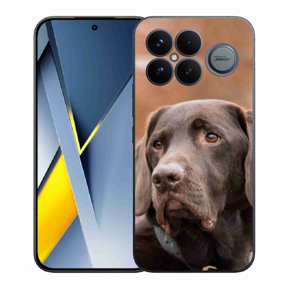 Gelový kryt mmCase na Xiaomi Poco F8 Ultra - hnědý labrador