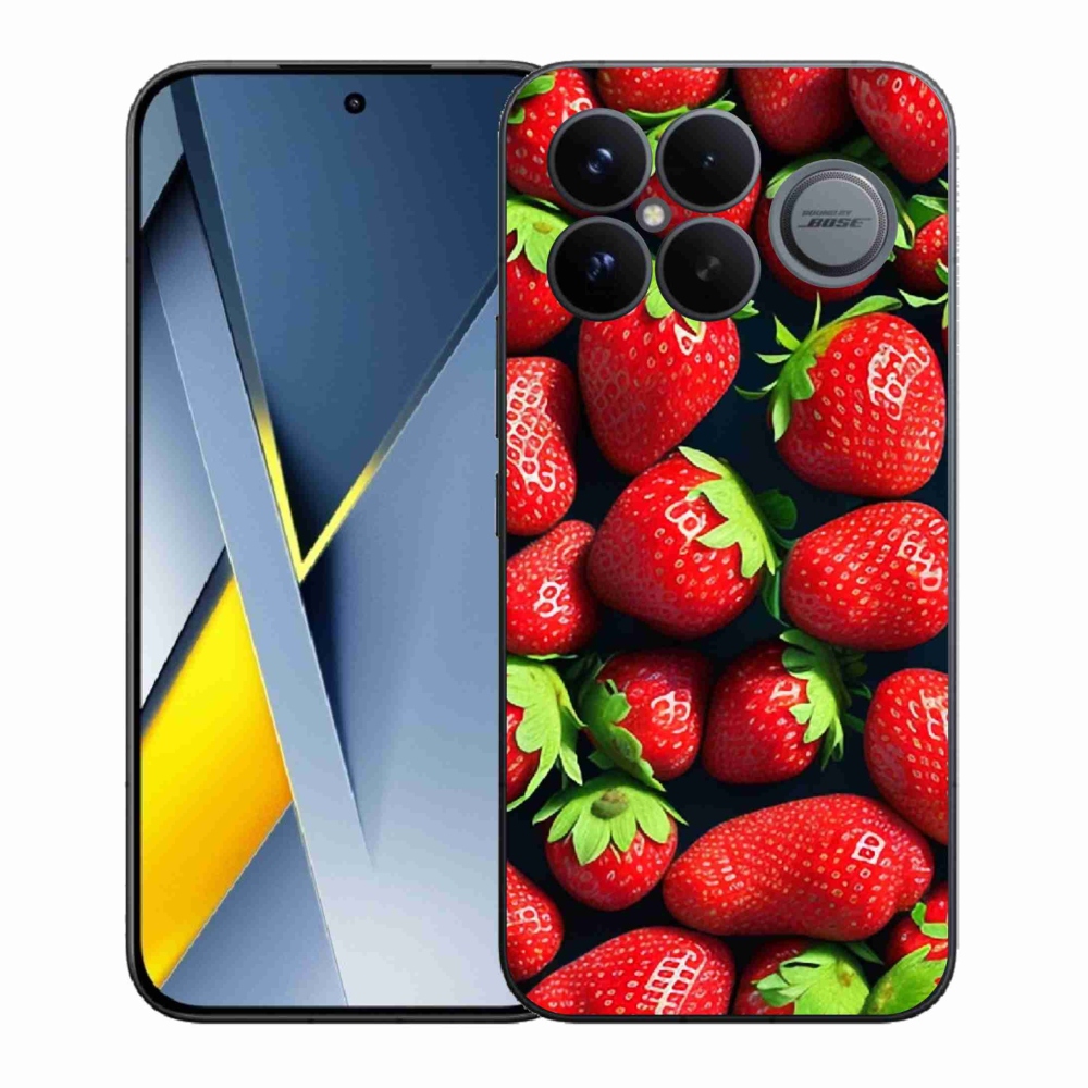 Gelový kryt mmCase na Xiaomi Poco F8 Ultra - jahody