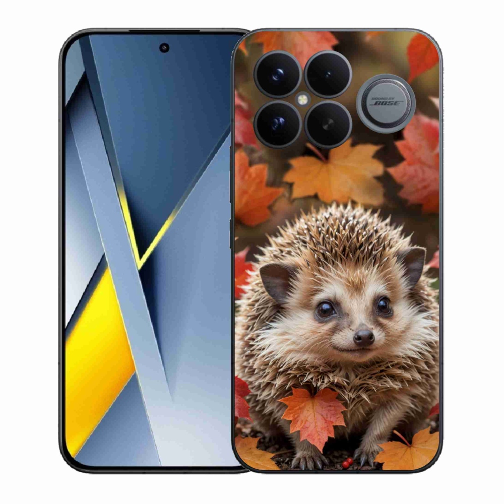 Gelový kryt mmCase na Xiaomi Poco F8 Ultra - ježek v listí