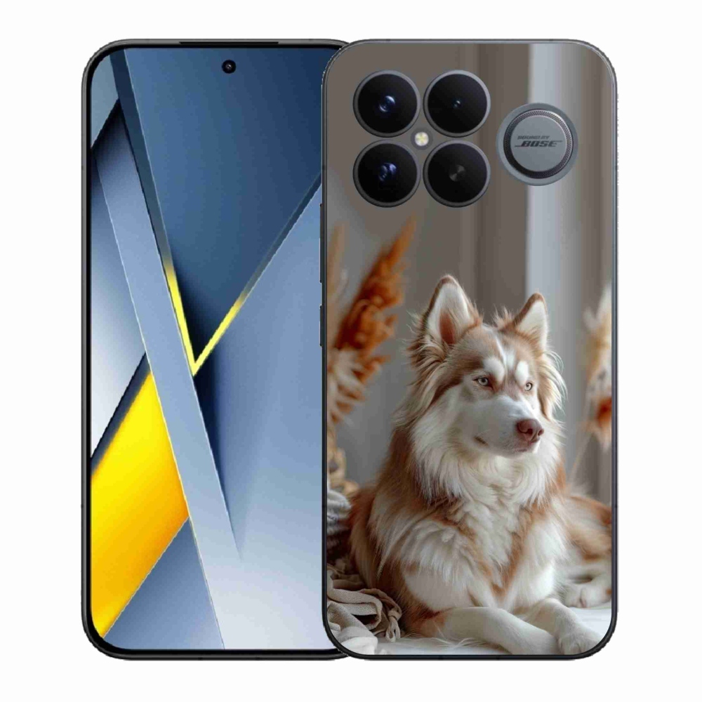 Gelový kryt mmCase na Xiaomi Poco F8 Ultra - klidný sibiřský husky