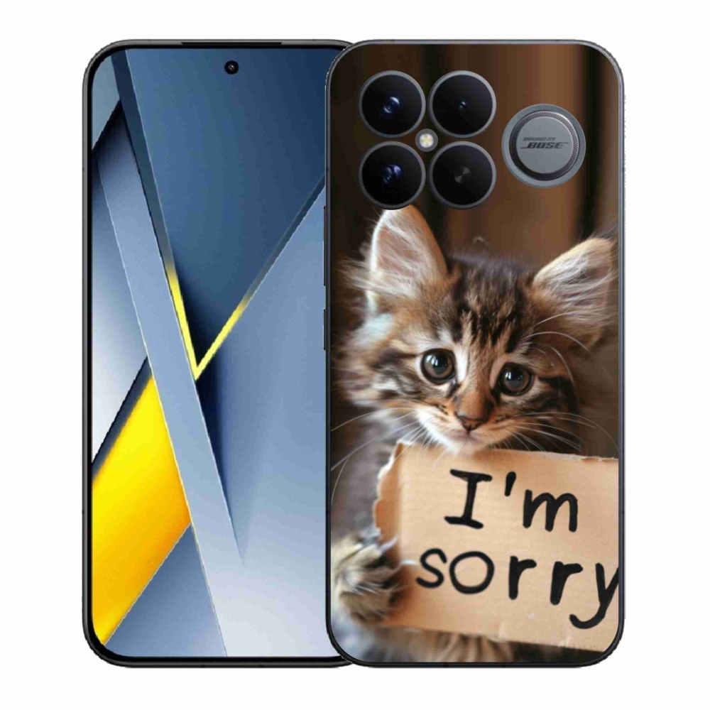 Gelový kryt mmCase na Xiaomi Poco F8 Ultra - kočíčí omluva