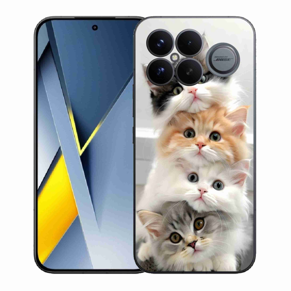 Gelový kryt mmCase na Xiaomi Poco F8 Ultra - kočičí parta