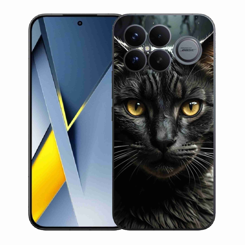 Gelový kryt mmCase na Xiaomi Poco F8 Ultra - kočičí pohled 3