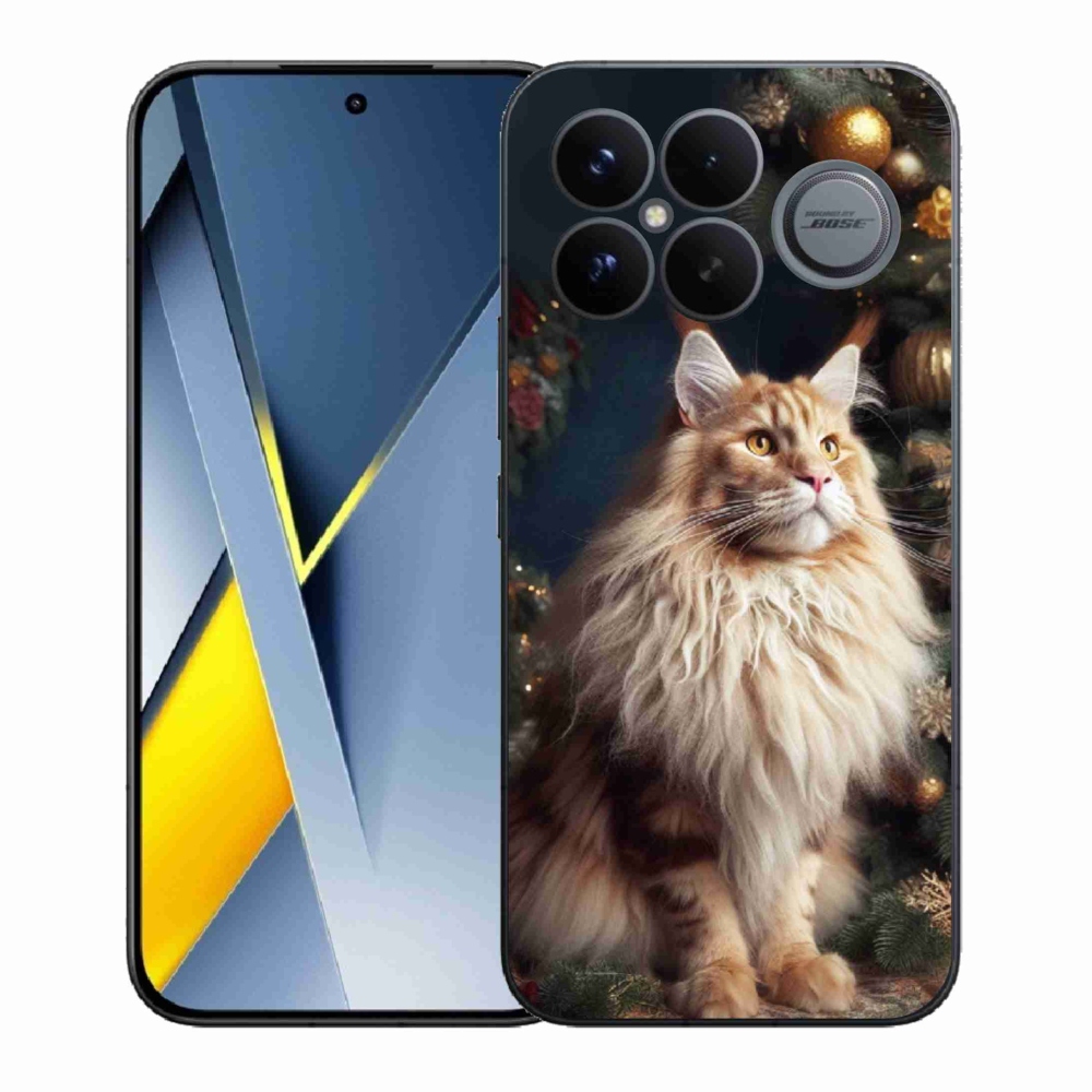 Gelový kryt mmCase na Xiaomi Poco F8 Ultra - kočka u stromku