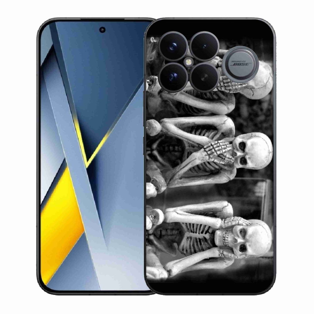 Gelový kryt mmCase na Xiaomi Poco F8 Ultra - kostlivci