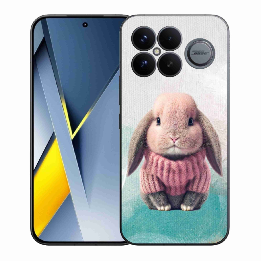 Gelový kryt mmCase na Xiaomi Poco F8 Ultra - králíček ve svetru