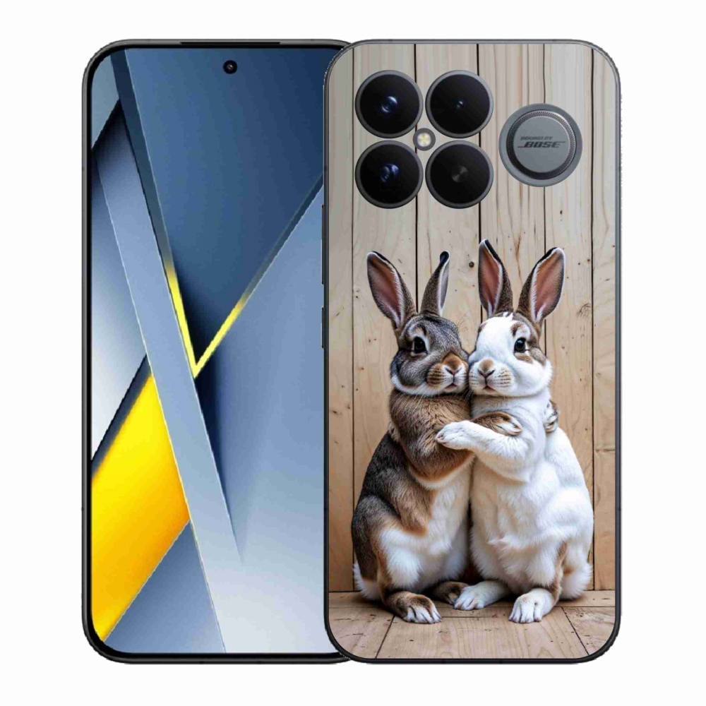 Gelový kryt mmCase na Xiaomi Poco F8 Ultra - králičí pár