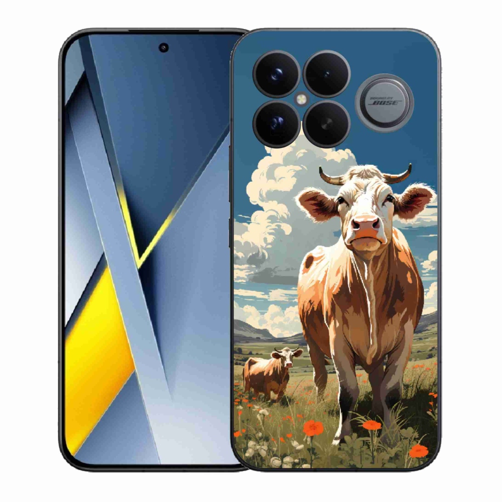 Gelový kryt mmCase na Xiaomi Poco F8 Ultra - krávy na louce