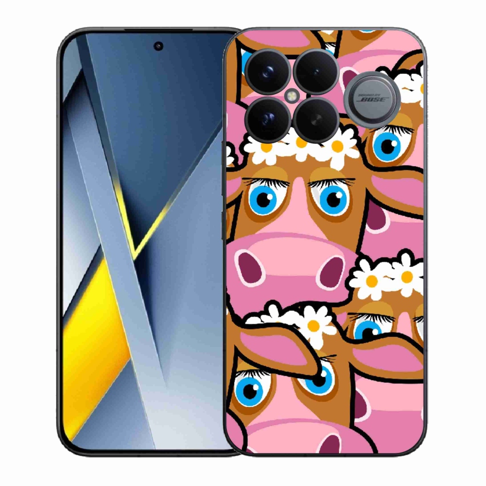 Gelový kryt mmCase na Xiaomi Poco F8 Ultra - kreslené kravičky