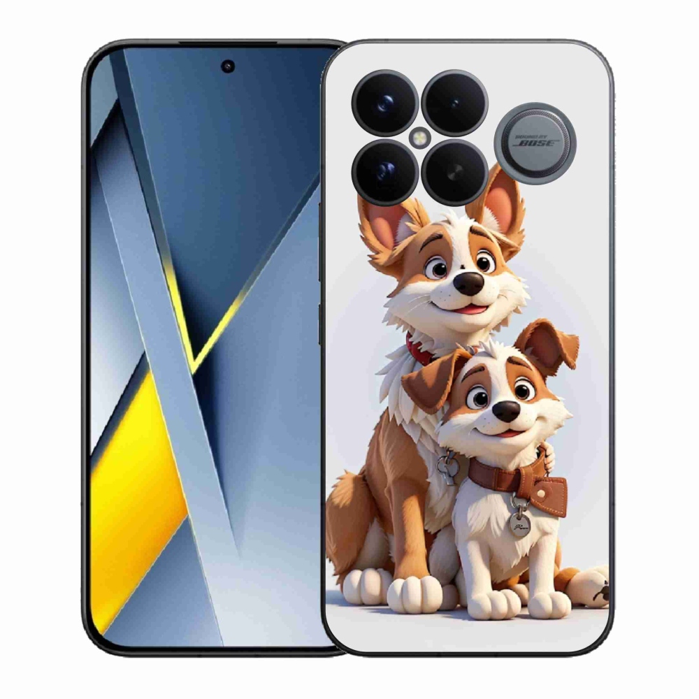 Gelový kryt mmCase na Xiaomi Poco F8 Ultra - kreslení psi