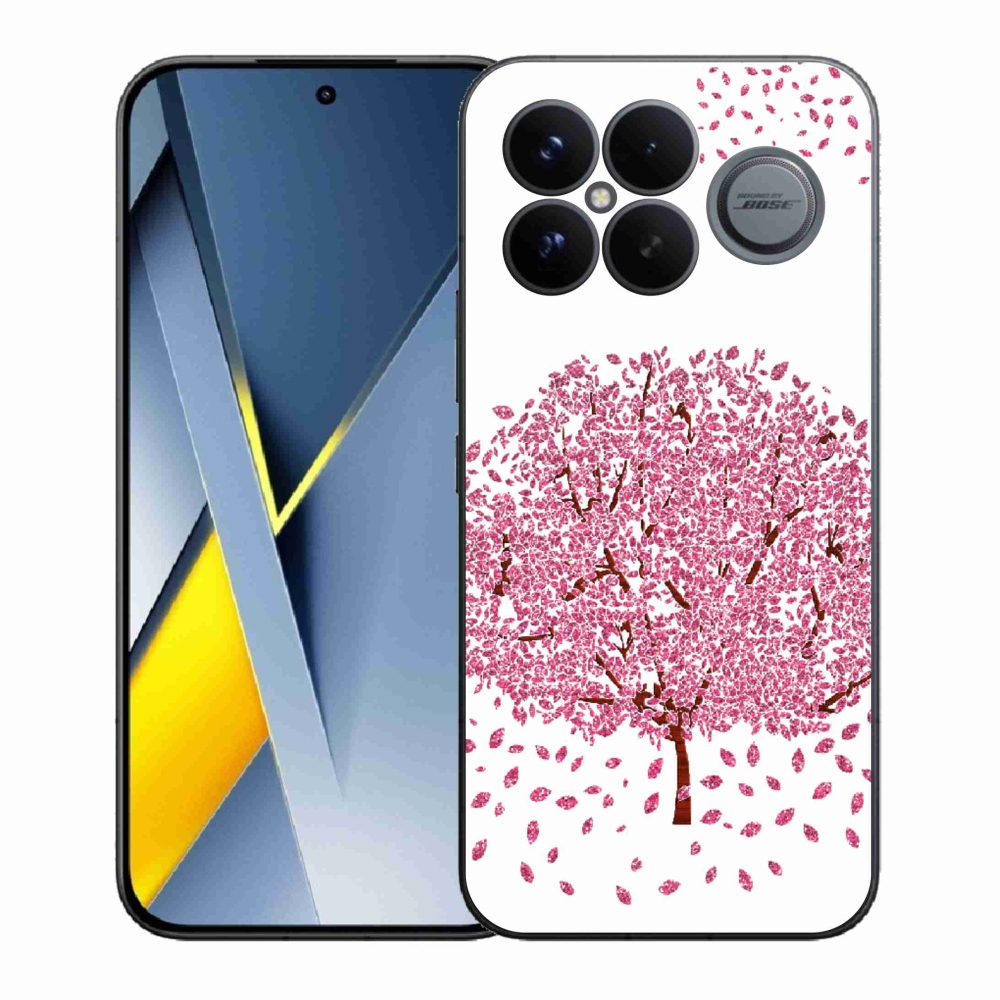 Gelový kryt mmCase na Xiaomi Poco F8 Ultra - kreslený strom s listy