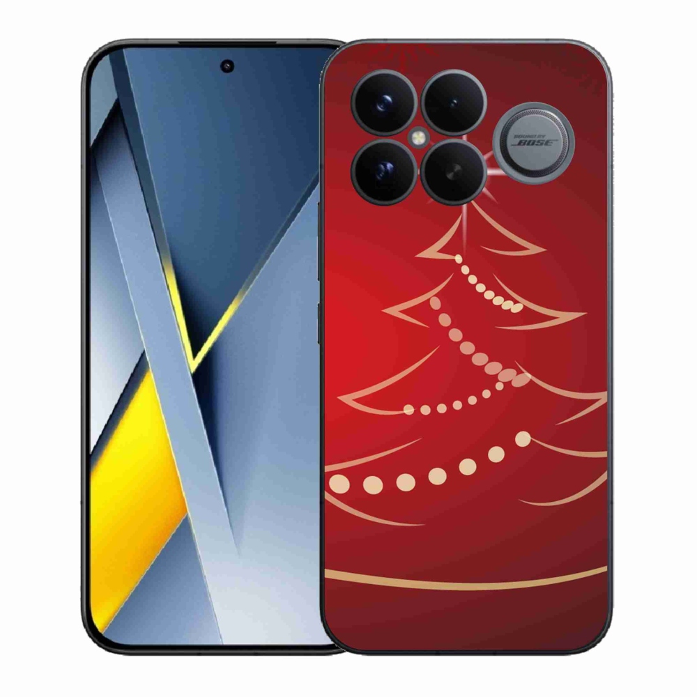 Gelový kryt mmCase na Xiaomi Poco F8 Ultra - kreslený vánoční stromek