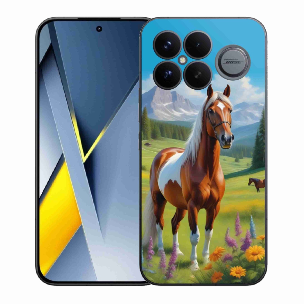 Gelový kryt mmCase na Xiaomi Poco F8 Ultra - kůň na louce