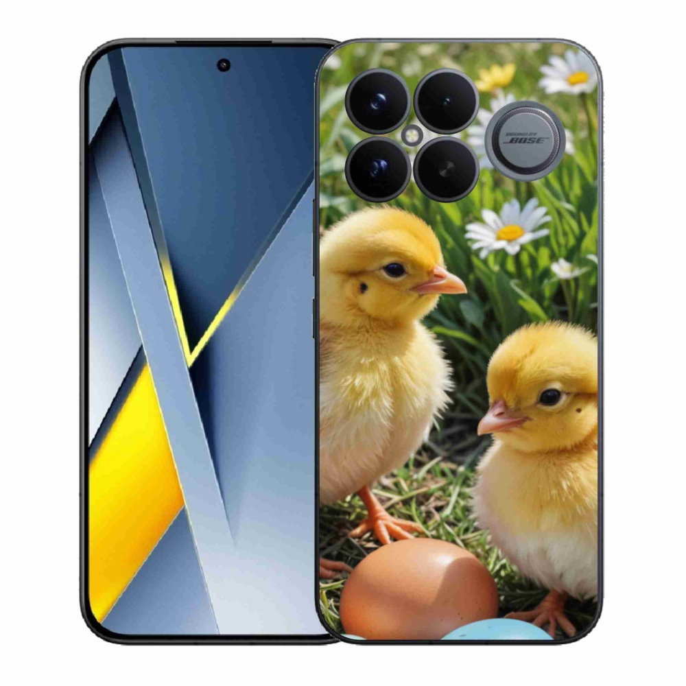 Gelový kryt mmCase na Xiaomi Poco F8 Ultra - kuřátka