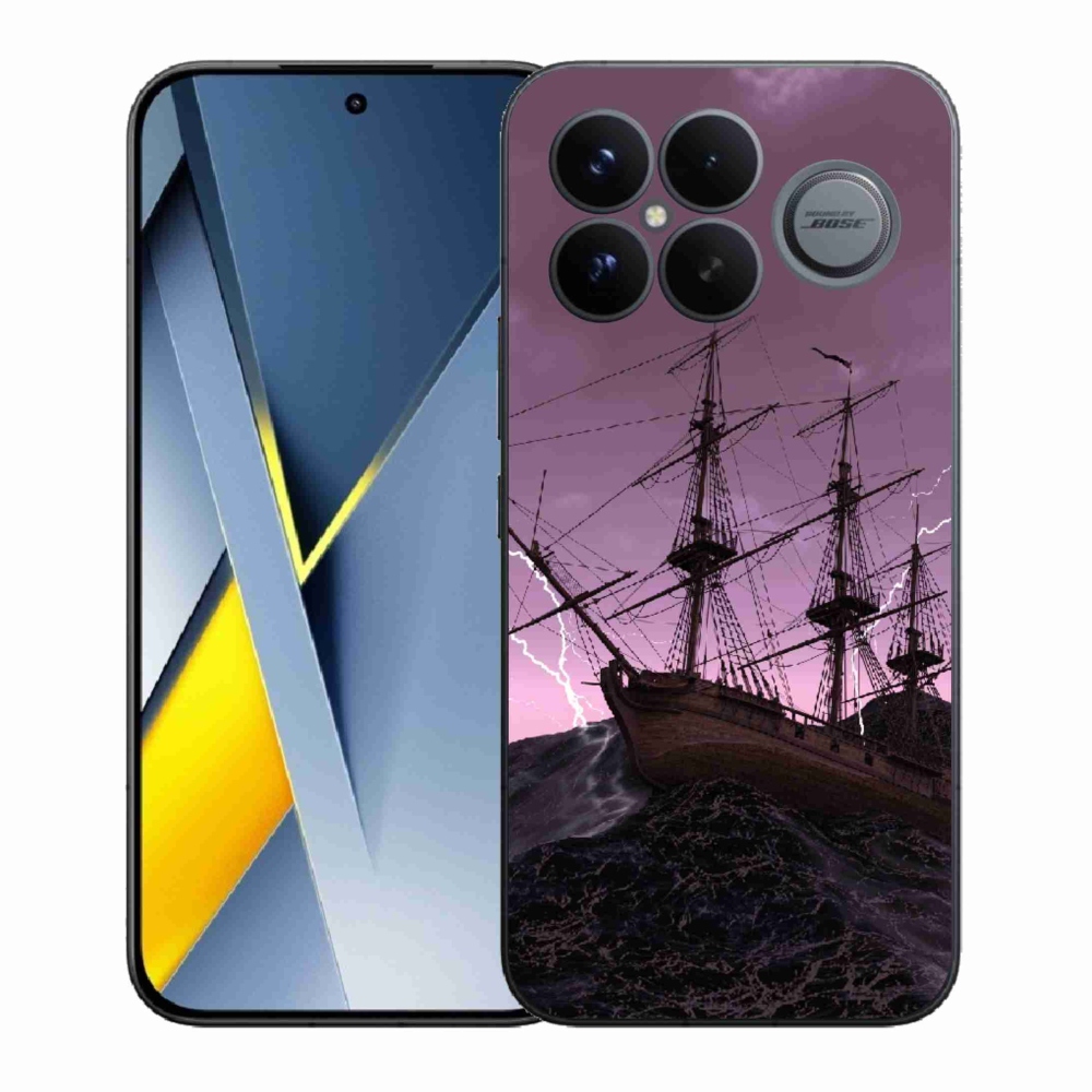 Gelový kryt mmCase na Xiaomi Poco F8 Ultra - loď v bouři