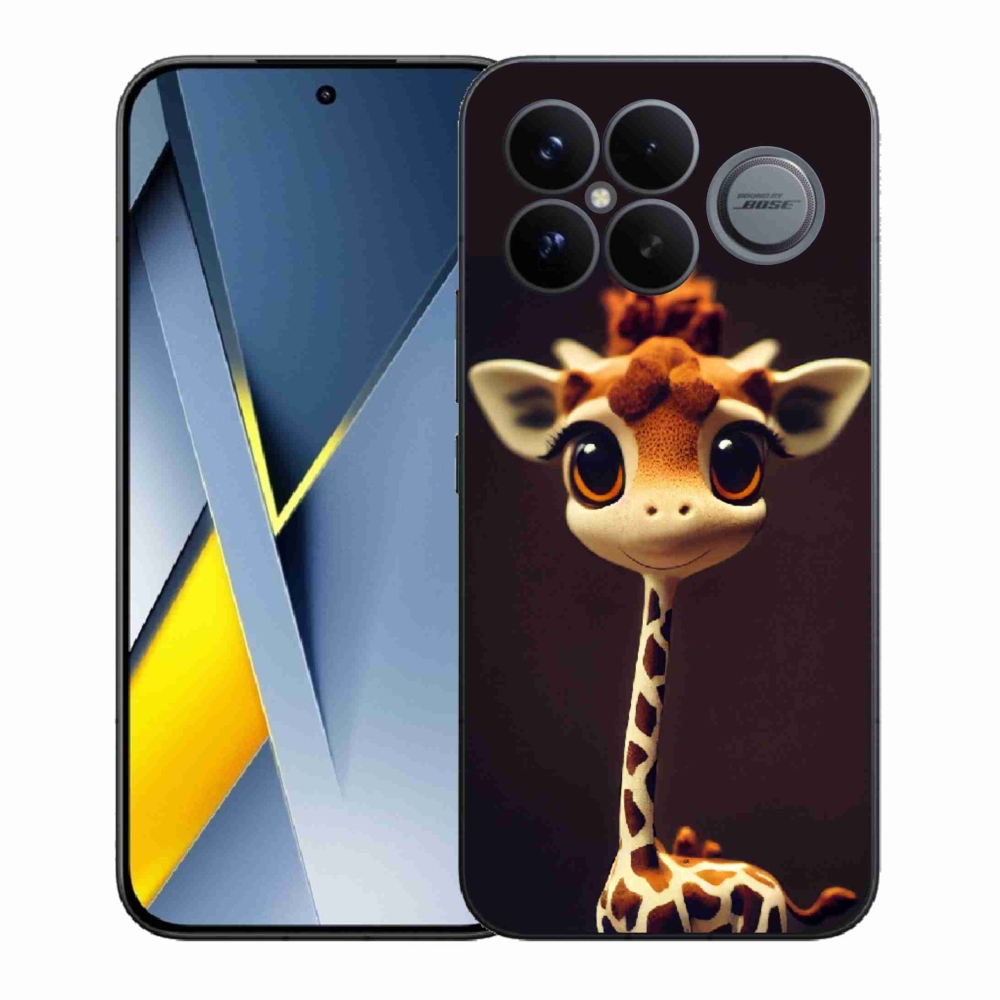 Gelový kryt mmCase na Xiaomi Poco F8 Ultra - malá žirafa