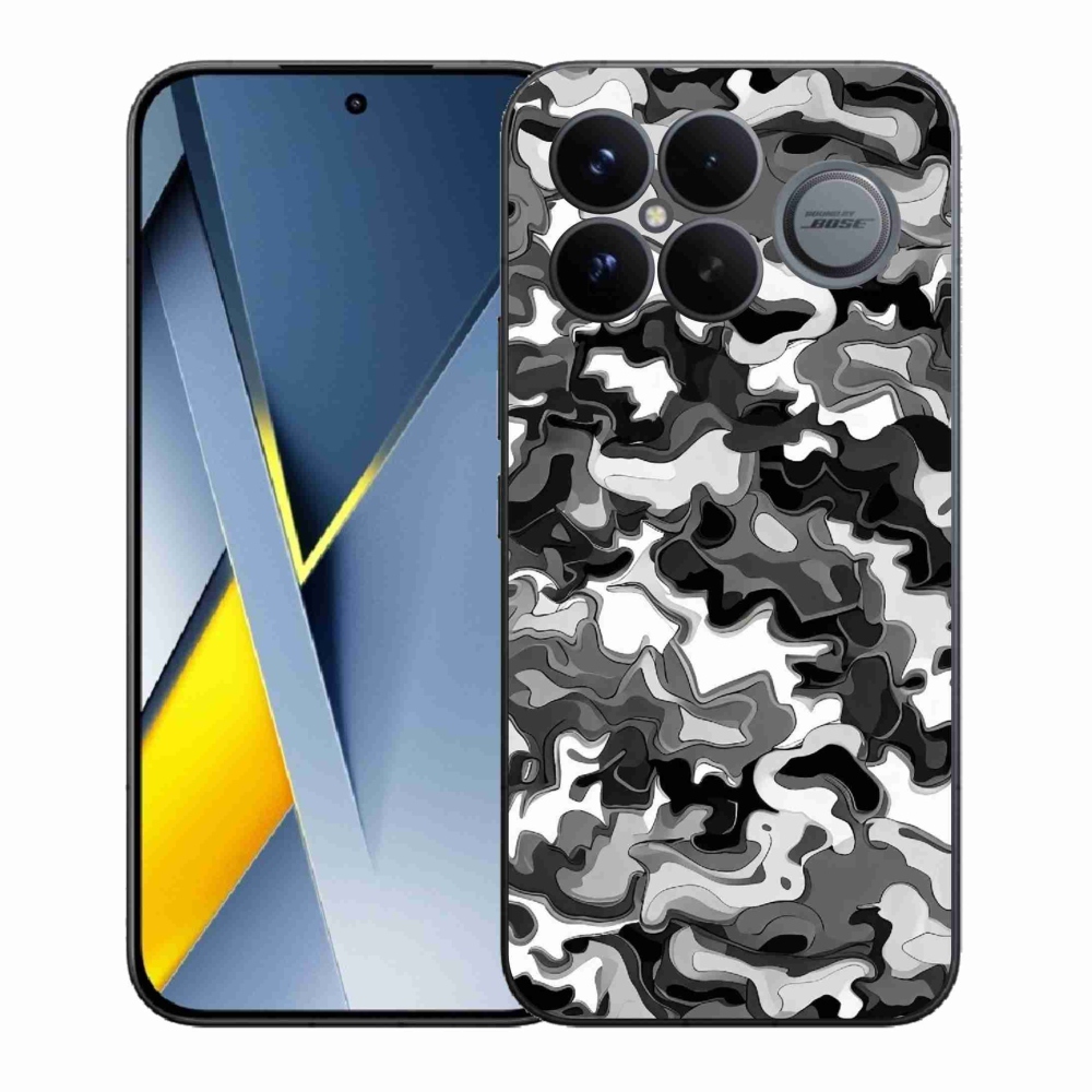 Gelový kryt mmCase na Xiaomi Poco F8 Ultra - maskáčový vzor 3