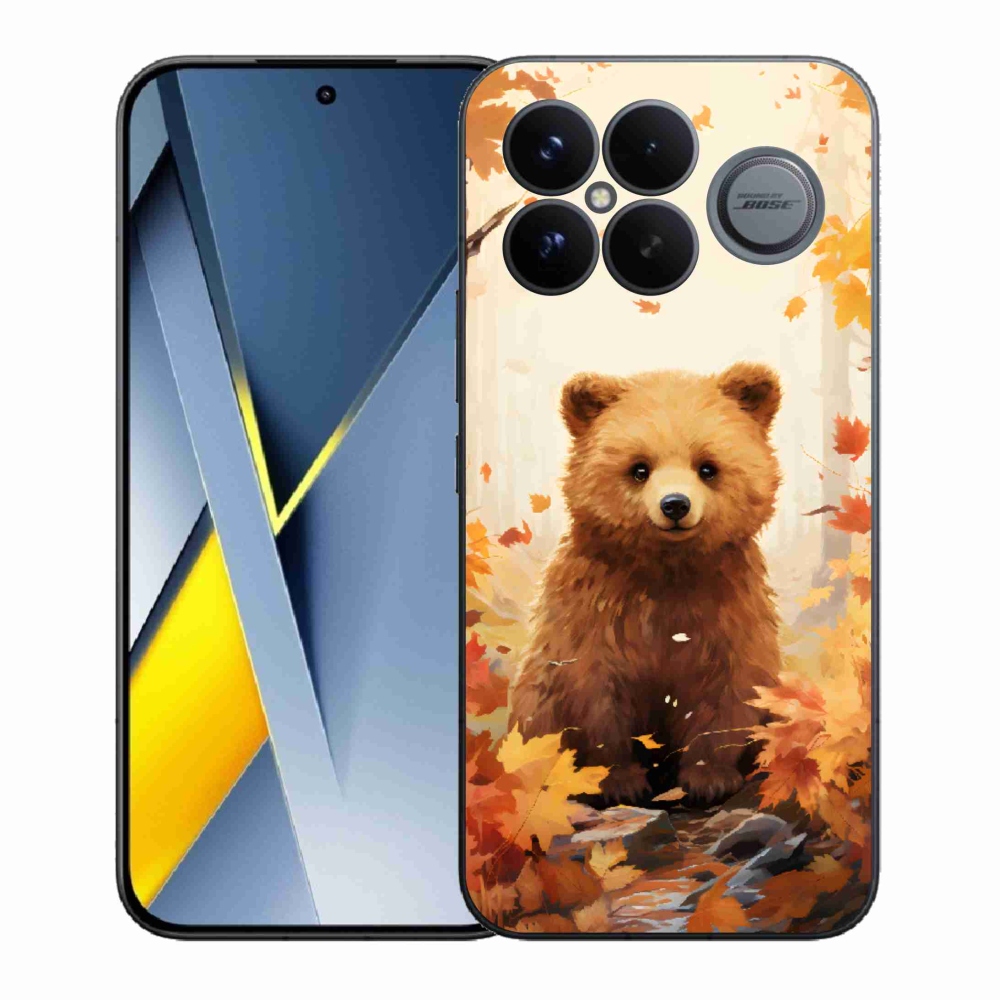 Gelový kryt mmCase na Xiaomi Poco F8 Ultra - medvěd v lese