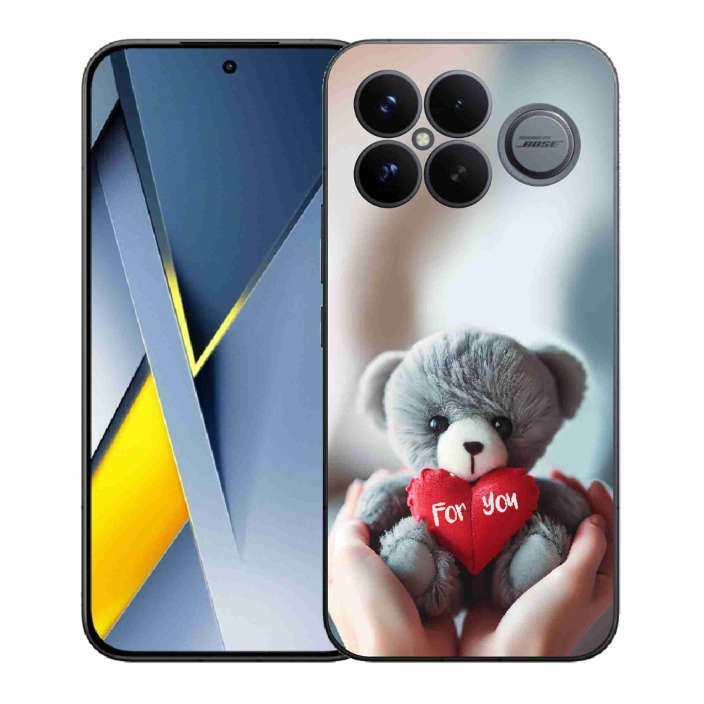 Gelový kryt mmCase na Xiaomi Poco F8 Ultra - medvídek pro zamilované