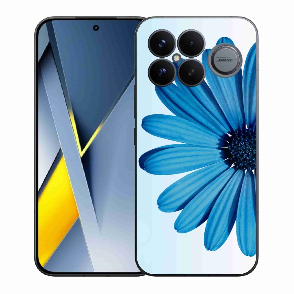 Gelový kryt mmCase na Xiaomi Poco F8 Ultra - modrá kopretina