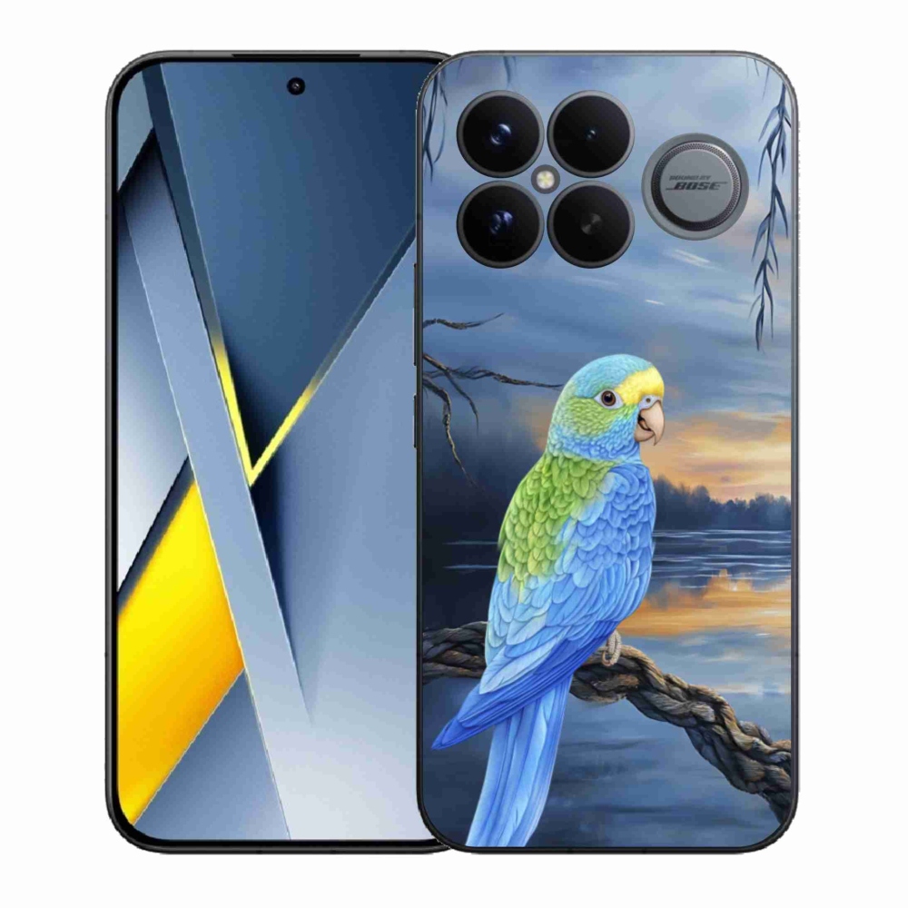 Gelový kryt mmCase na Xiaomi Poco F8 Ultra - modrý papoušek