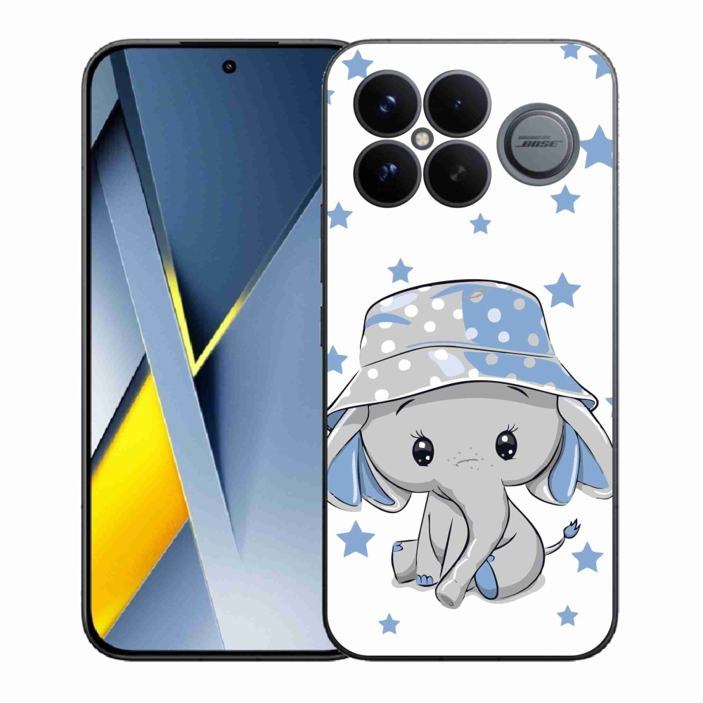 Gelový kryt mmCase na Xiaomi Poco F8 Ultra - modrý slon