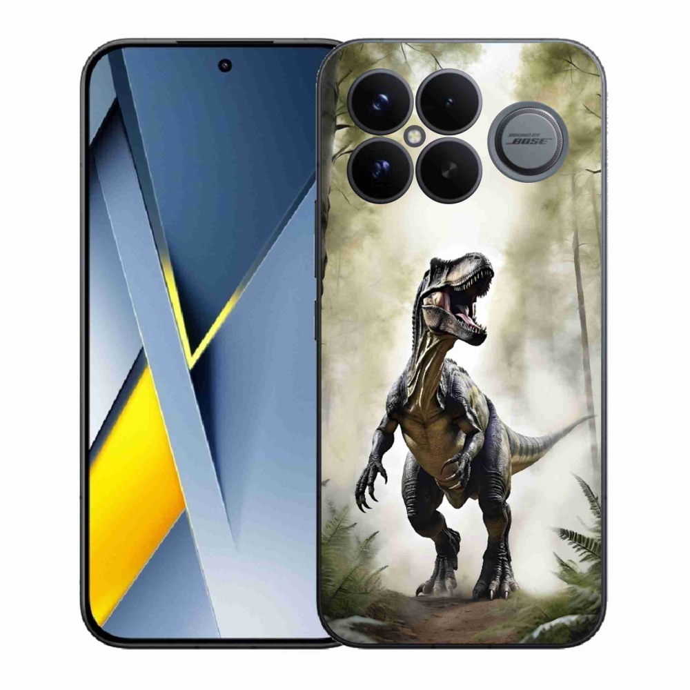Gelový kryt mmCase na Xiaomi Poco F8 Ultra - naštvaný T-Rex