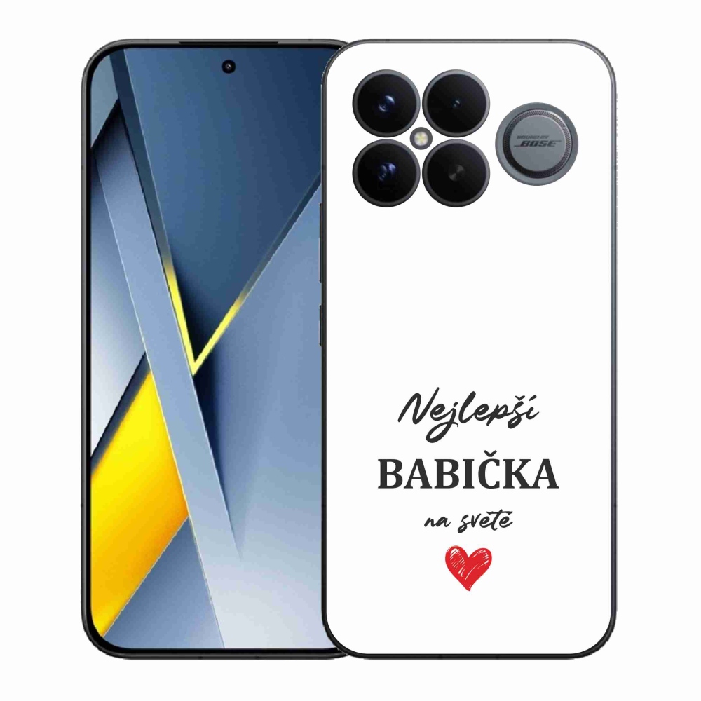 Gelový kryt mmCase na Xiaomi Poco F8 Ultra - nejlepší babička 1 bílé pozadí