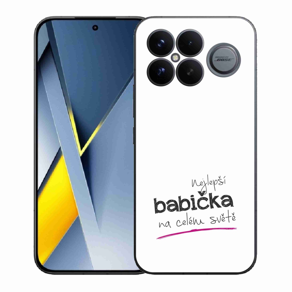 Gelový kryt mmCase na Xiaomi Poco F8 Ultra - nejlepší babička 4 bílé pozadí