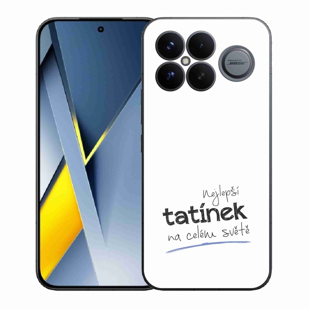 Gelový kryt mmCase na Xiaomi Poco F8 Ultra - nejlepší tatínek 4 bílé pozadí