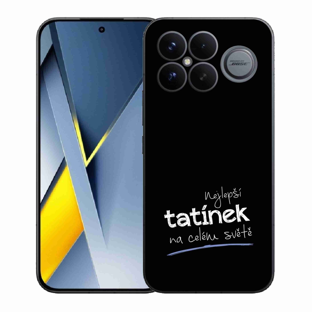 Gelový kryt mmCase na Xiaomi Poco F8 Ultra - nejlepší tatínek 4 černé pozadí