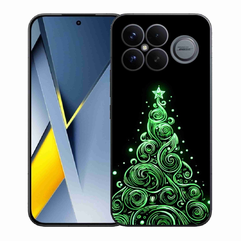 Gelový kryt mmCase na Xiaomi Poco F8 Ultra - neonový vánoční stromek 3