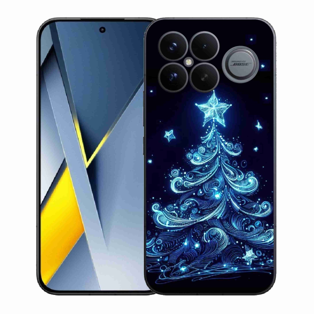 Gelový kryt mmCase na Xiaomi Poco F8 Ultra - neonový vánoční stromek 4