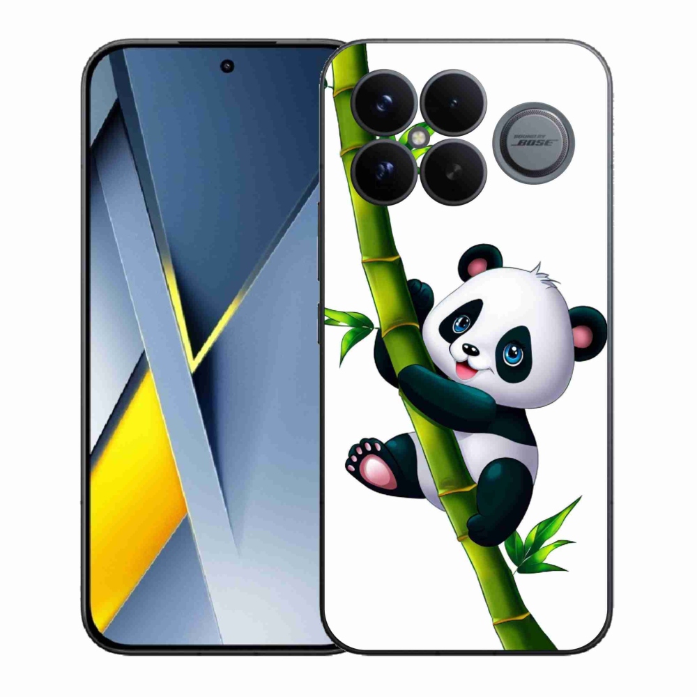 Gelový kryt mmCase na Xiaomi Poco F8 Ultra - panda na bambusu