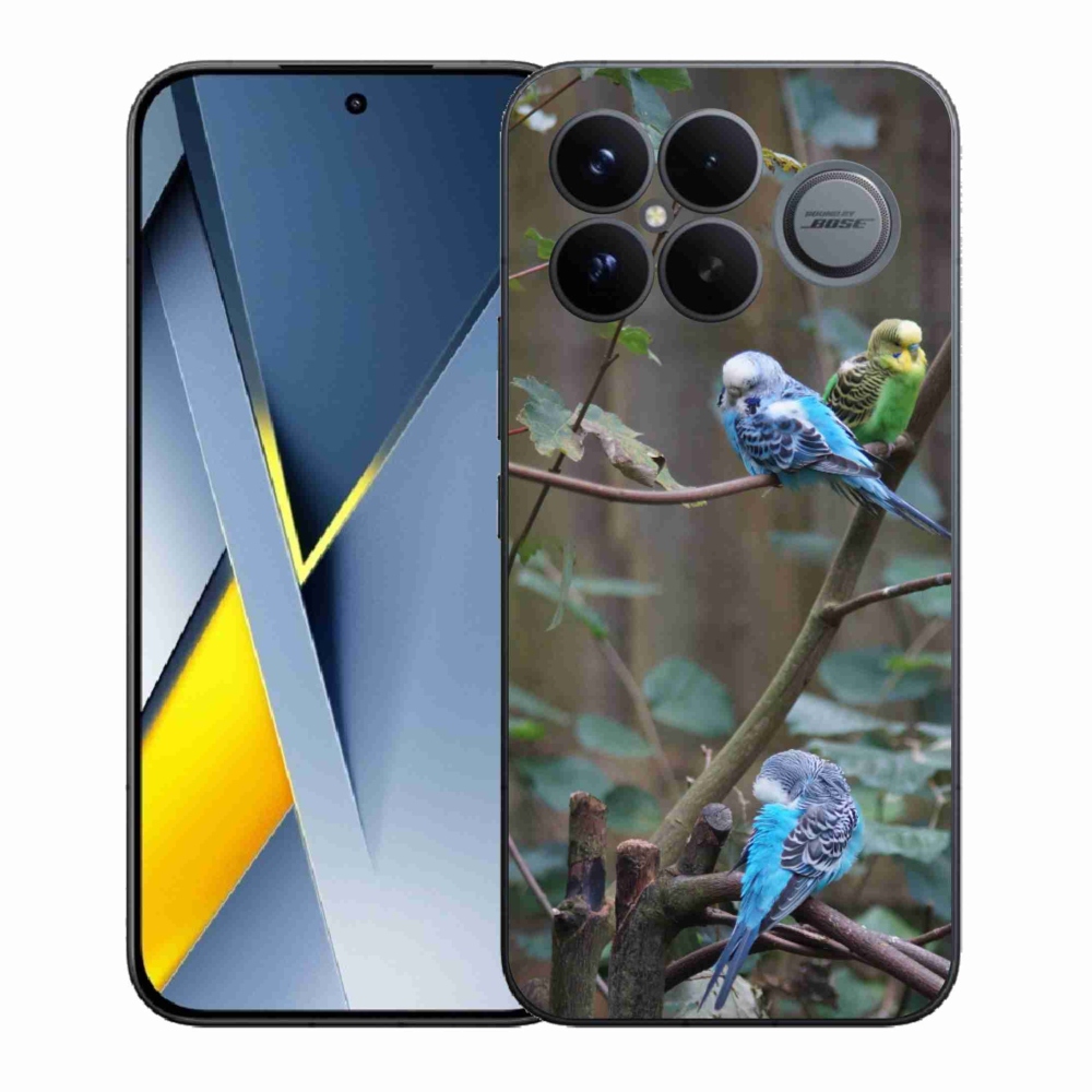 Gelový kryt mmCase na Xiaomi Poco F8 Ultra - papoušci na větvi
