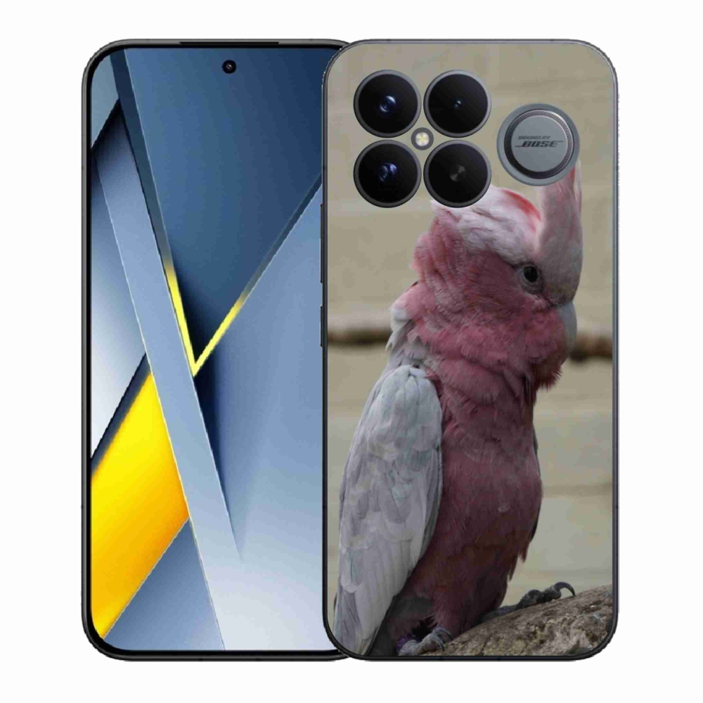 Gelový kryt mmCase na Xiaomi Poco F8 Ultra - papoušek kakadu růžový