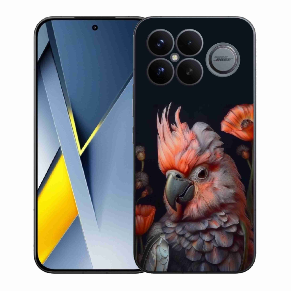 Gelový kryt mmCase na Xiaomi Poco F8 Ultra - papoušek kakadu v barvách