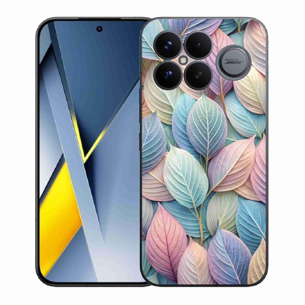 Gelový kryt mmCase na Xiaomi Poco F8 Ultra - pastelové listy
