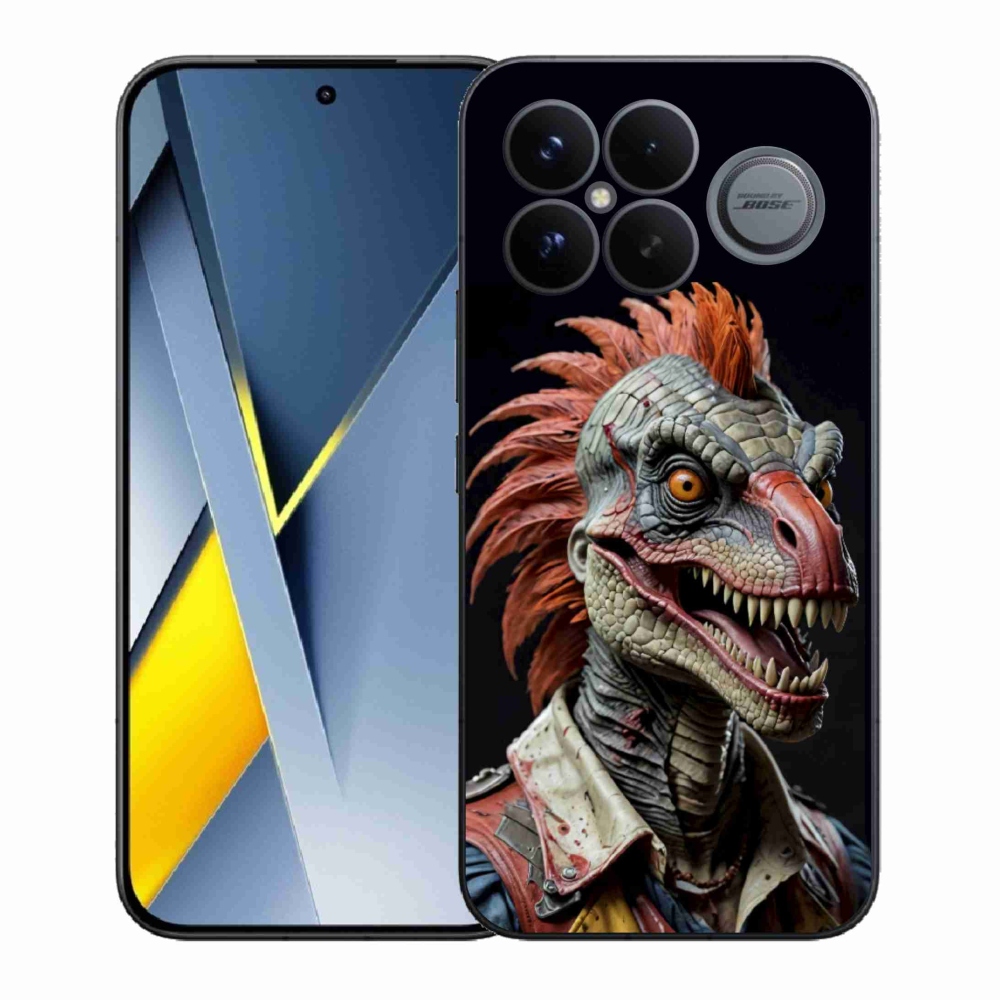 Gelový kryt mmCase na Xiaomi Poco F8 Ultra - punk dinosaurus