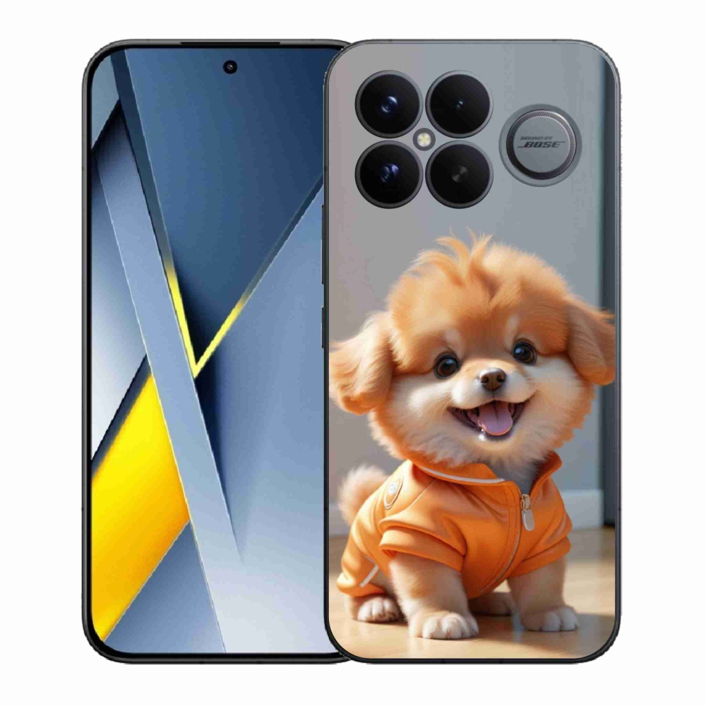 Gelový kryt mmCase na Xiaomi Poco F8 Ultra - roztomilý pomeranian v mikině