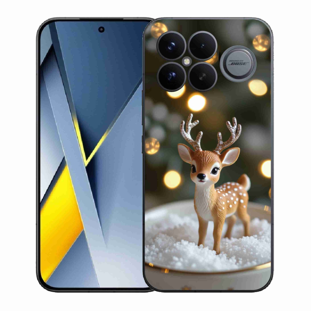 Gelový kryt mmCase na Xiaomi Poco F8 Ultra - roztomilý vánoční jelen