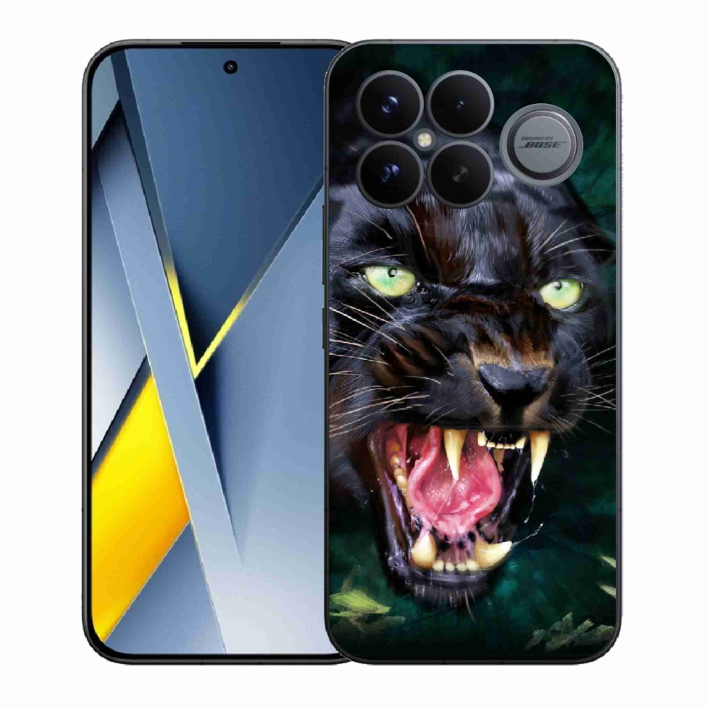 Gelový kryt mmCase na Xiaomi Poco F8 Ultra - rozzuřený černý panter
