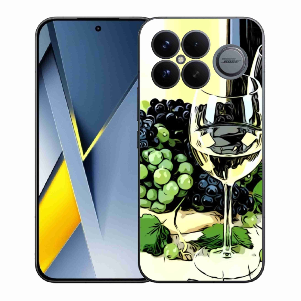 Gelový kryt mmCase na Xiaomi Poco F8 Ultra - sklenka vína