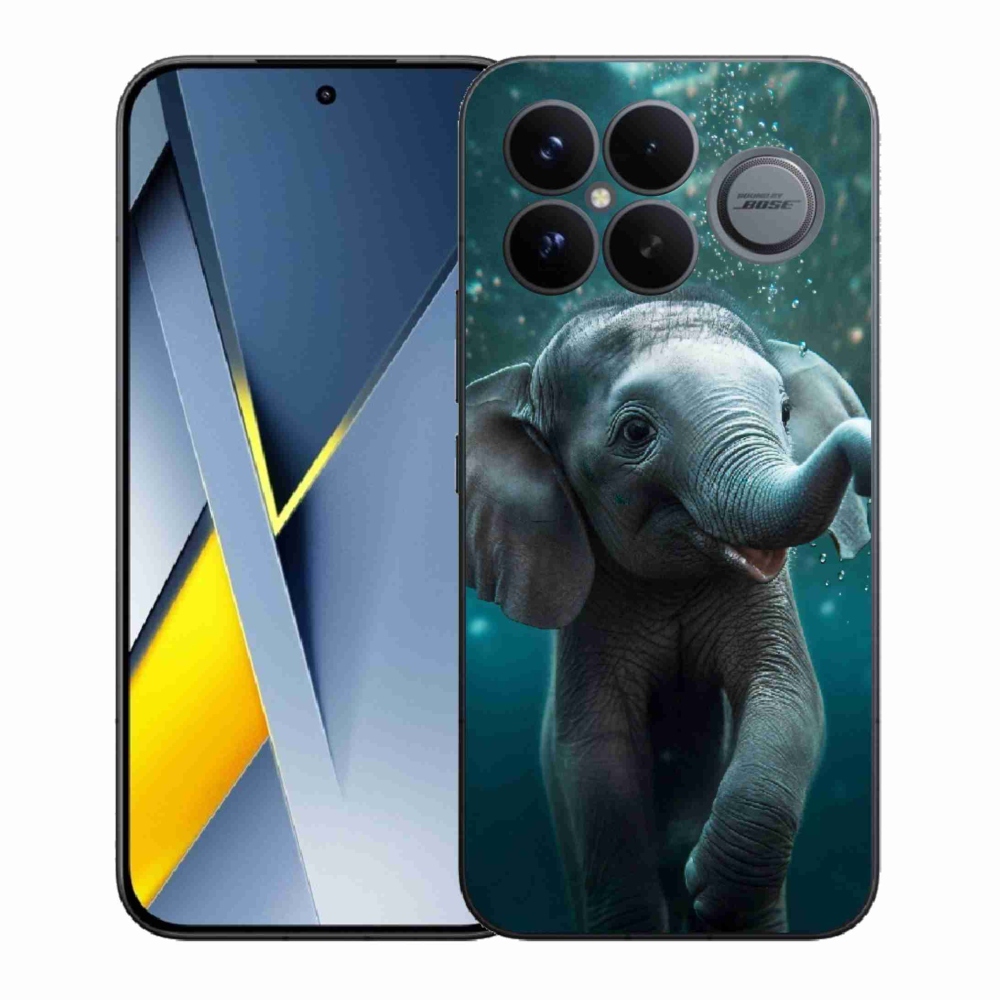 Gelový kryt mmCase na Xiaomi Poco F8 Ultra - slůně pod vodou
