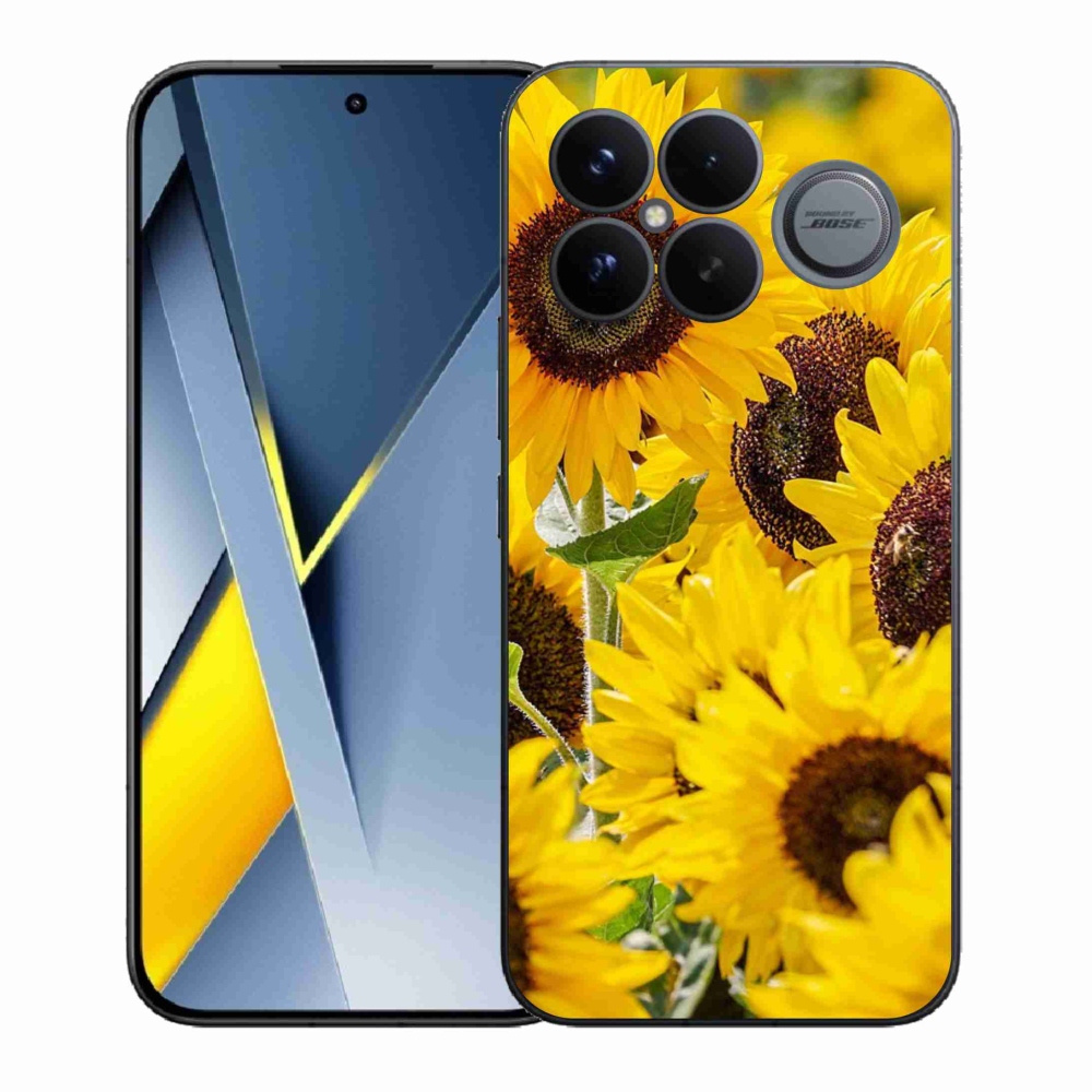 Gelový kryt mmCase na Xiaomi Poco F8 Ultra - slunečnice