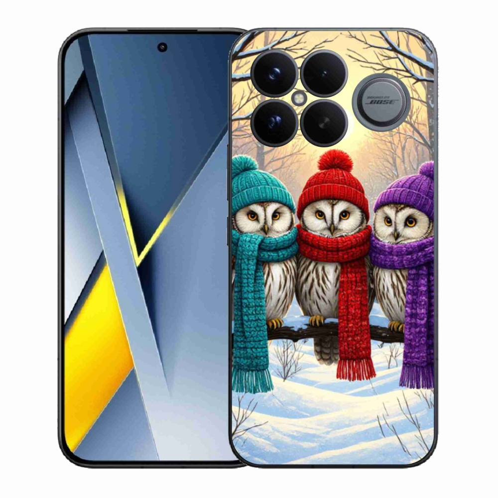 Gelový kryt mmCase na Xiaomi Poco F8 Ultra - soví přátelé